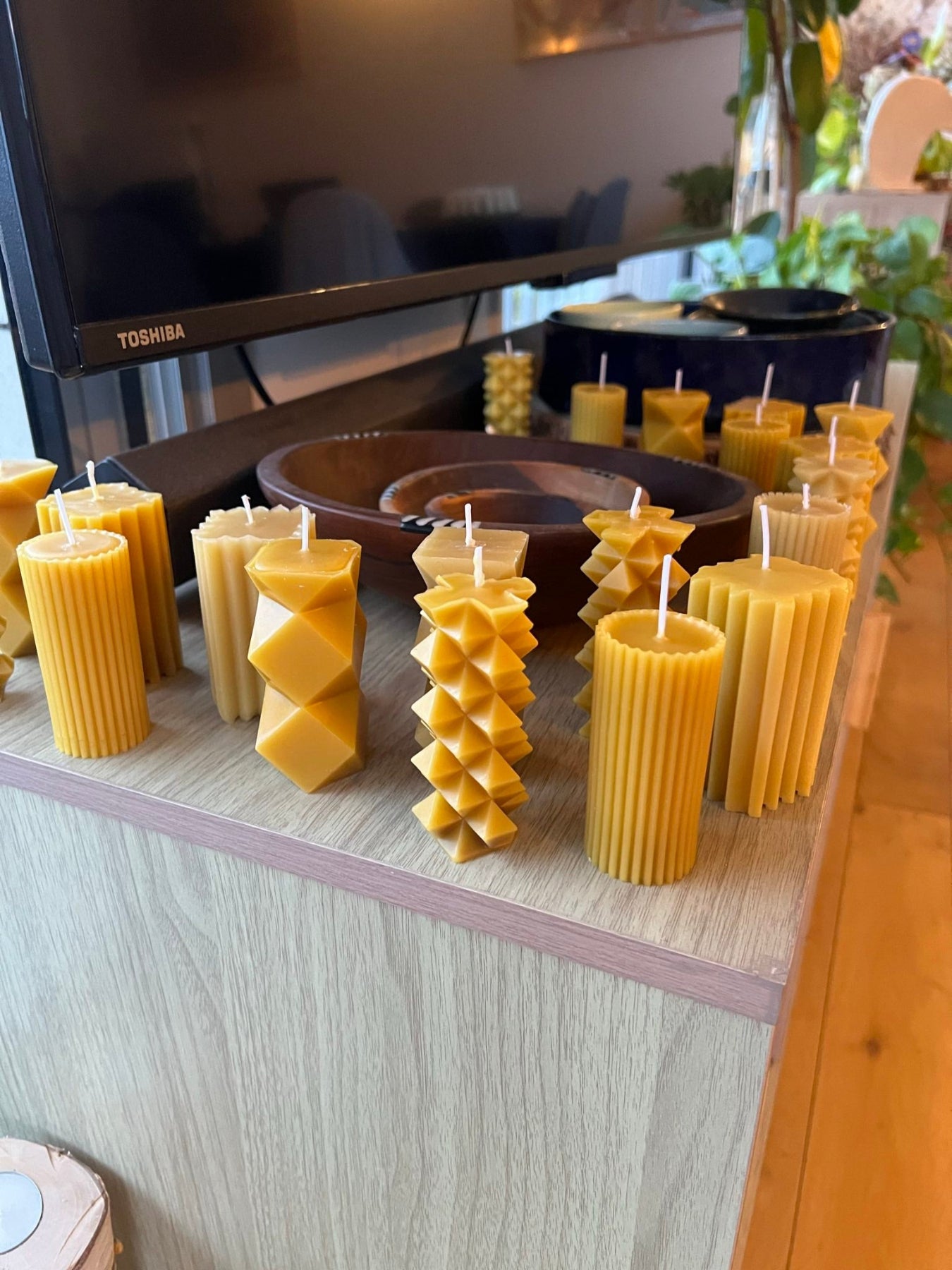 bougies cire d'abeilles